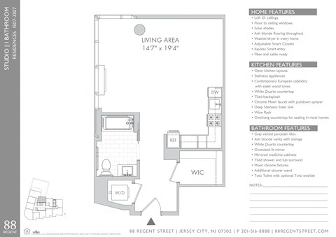 88 Regent Street Studio-2 Beds Apartment for Rent - Photo Gallery 44